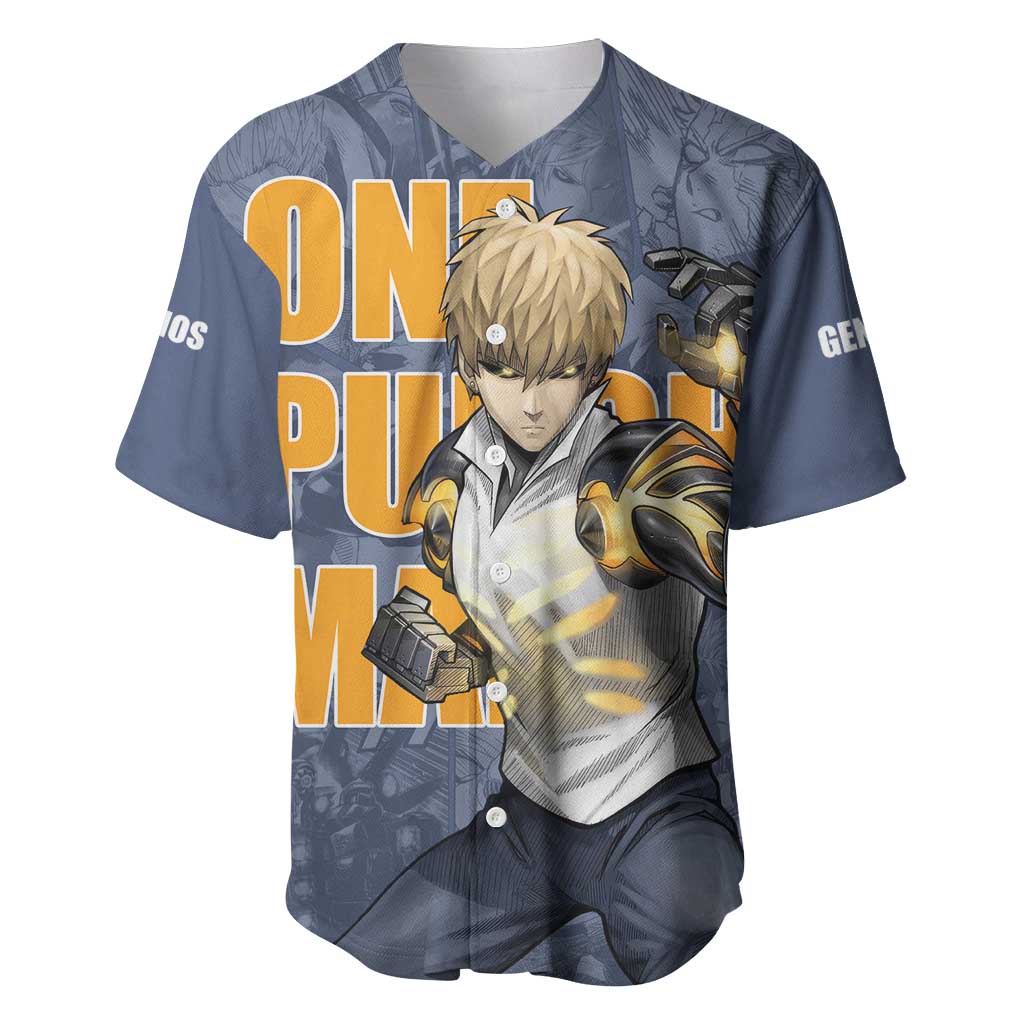 Genos One Punch Man Baseball Jersey Genos One Punch Man Baseball Jersey