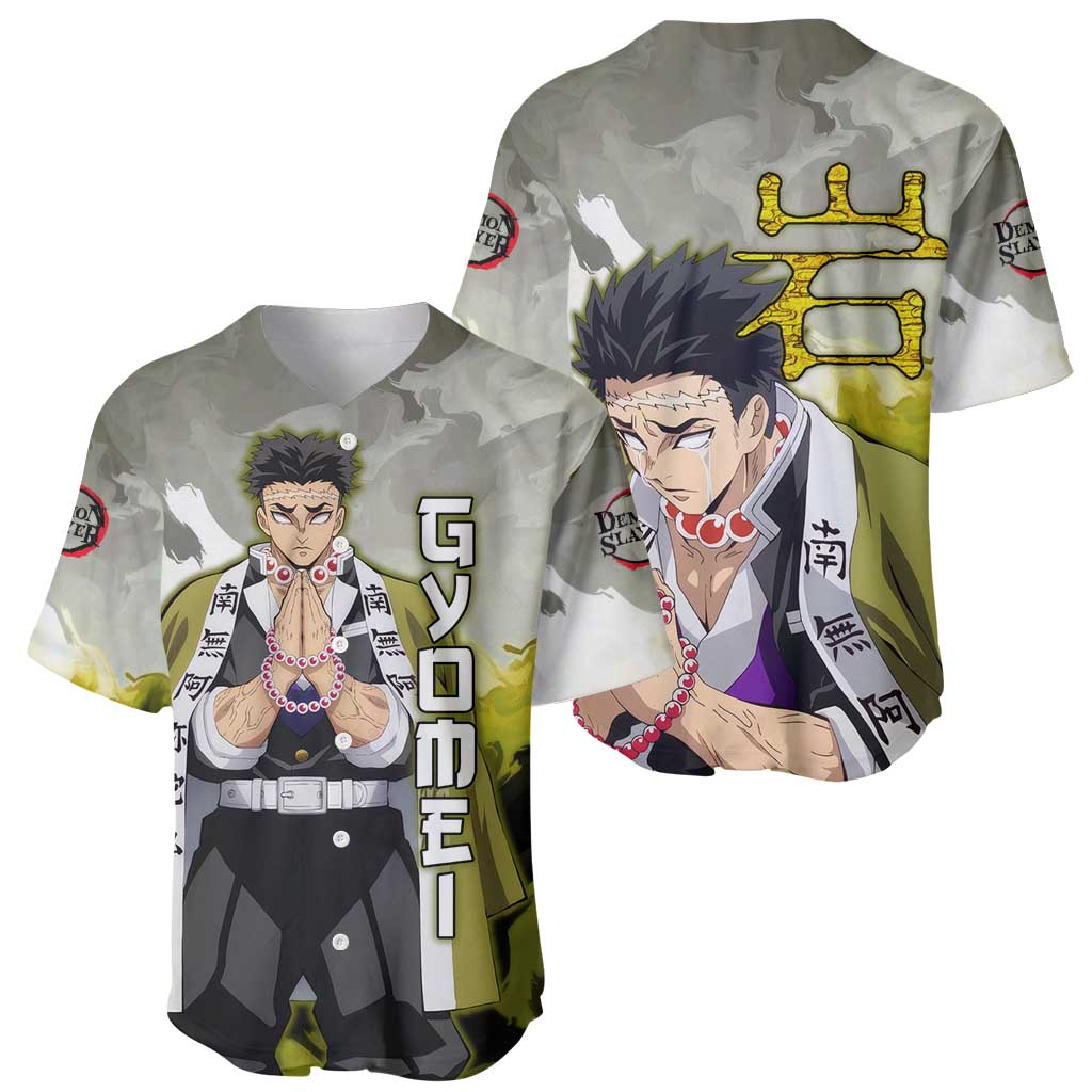 Gyomei Demon Slayer Baseball Jersey Gyomei Demon Slayer Baseball Jersey