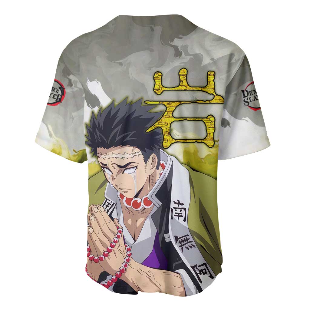 Gyomei Demon Slayer Baseball Jersey Gyomei Demon Slayer Baseball Jersey