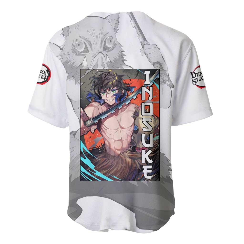 Hahibira Inosuke Demon Slayer Baseball Jersey Hahibira Inosuke Demon Slayer Baseball Jersey