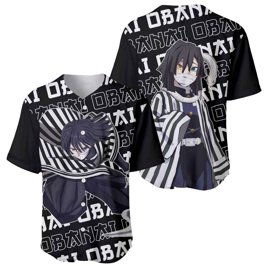 Iguro Obanai Demon Slayer Baseball Jersey Iguro Obanai Demon Slayer Baseball Jersey