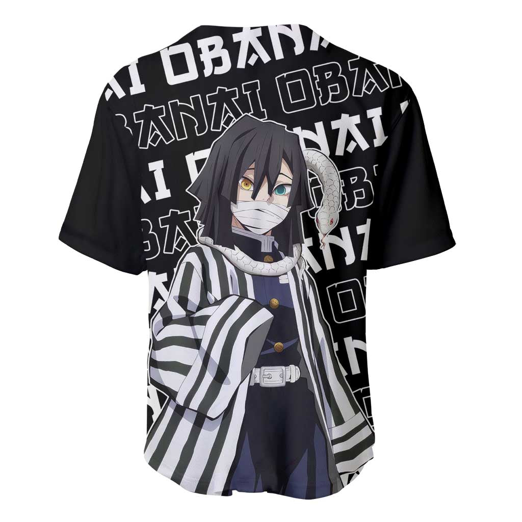 Iguro Obanai Demon Slayer Baseball Jersey Iguro Obanai Demon Slayer Baseball Jersey