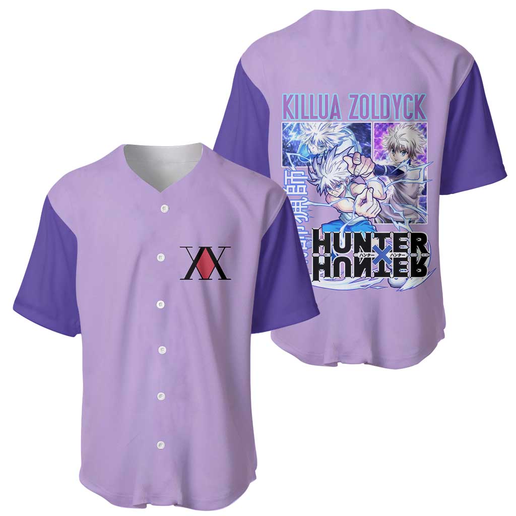 Killua Zoldyck Hunter X Baseball Jersey Killua Zoldyck Hunter X Baseball Jersey