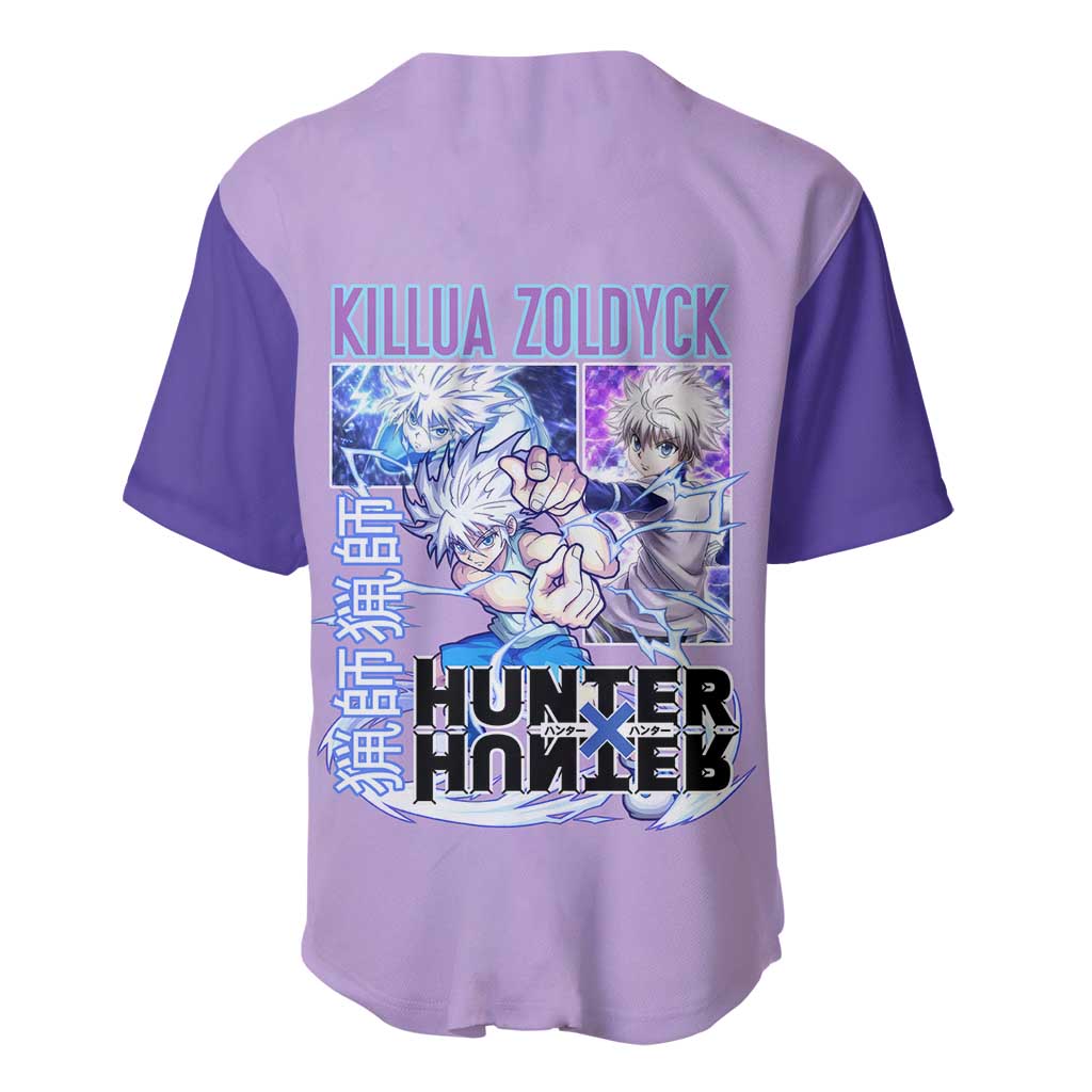 Killua Zoldyck Hunter X Baseball Jersey Killua Zoldyck Hunter X Baseball Jersey