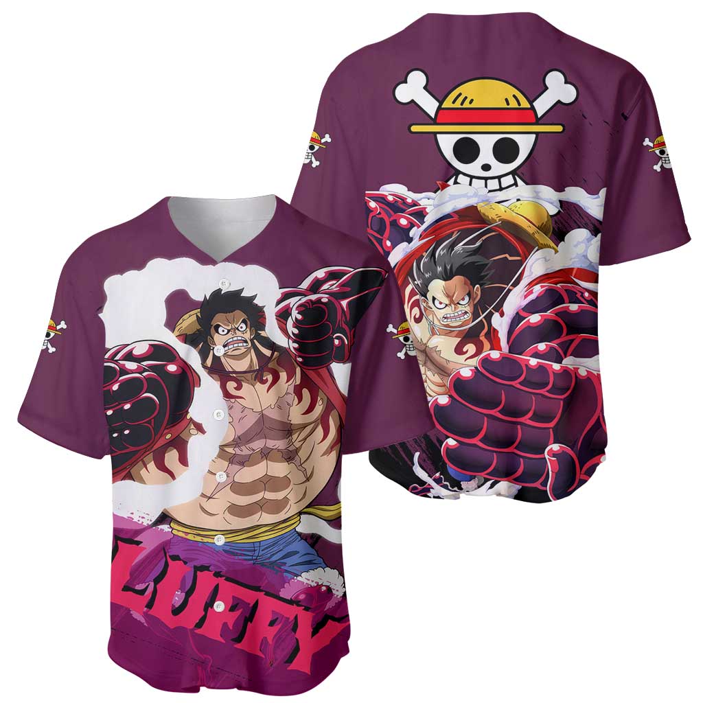 Luffy Gear 4 One Piece Baseball Jersey Luffy Gear 4 One Piece Baseball Jersey