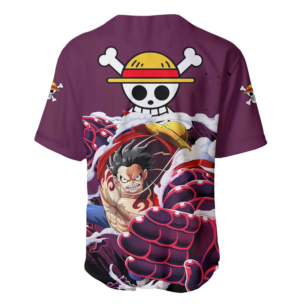 Luffy Gear 4 One Piece Baseball Jersey Luffy Gear 4 One Piece Baseball Jersey