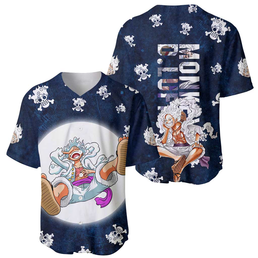 Luffy Gear 5 One Piece Baseball Jersey_1 Luffy Gear 5 One Piece Baseball Jersey_1