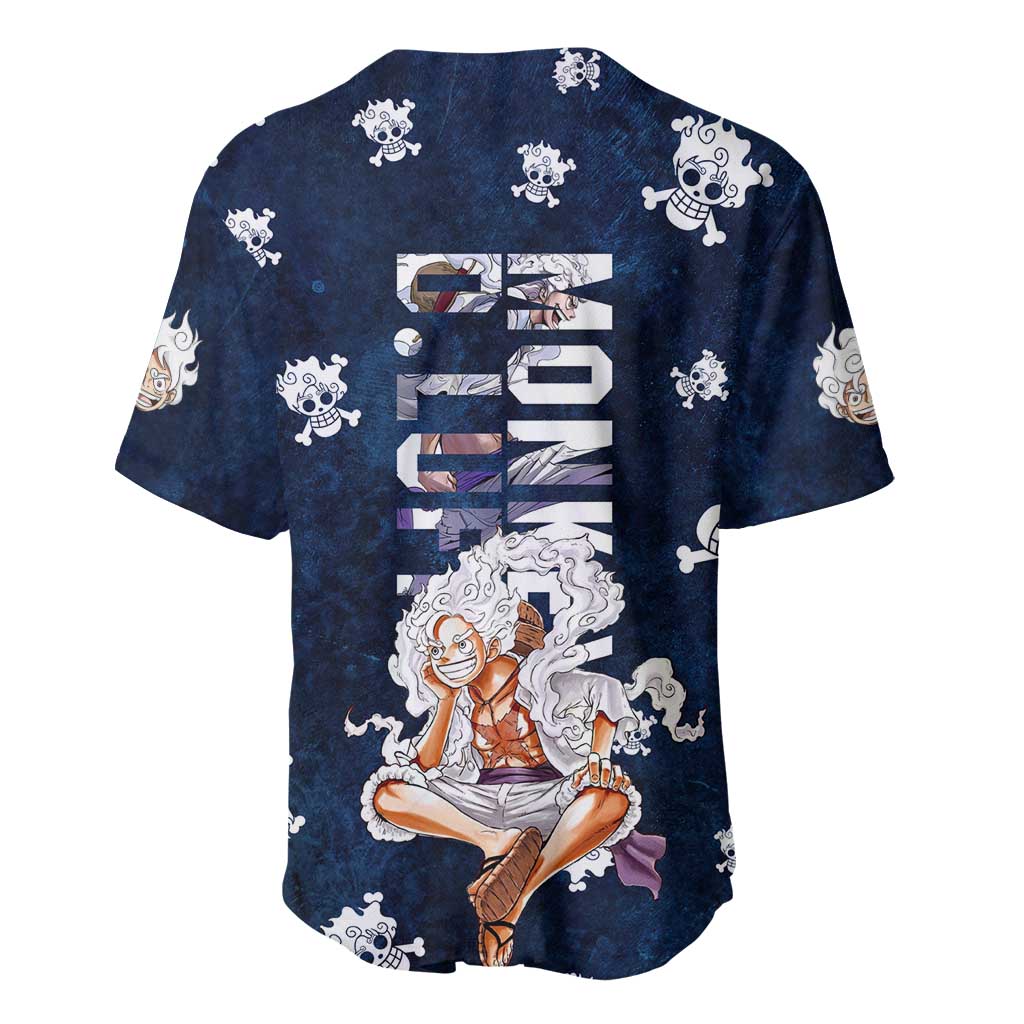 Luffy Gear 5 One Piece Baseball Jersey_1 Luffy Gear 5 One Piece Baseball Jersey_1