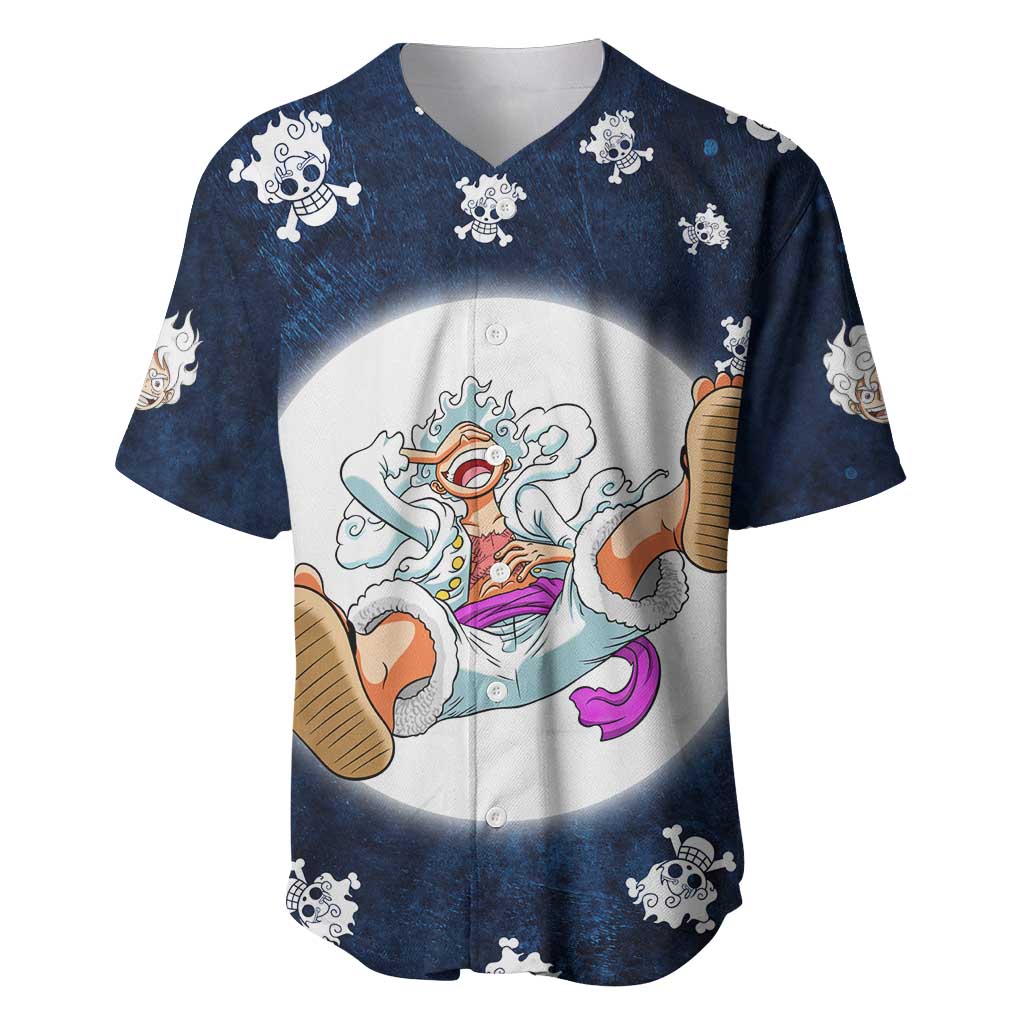 Luffy Gear 5 One Piece Baseball Jersey_1 Luffy Gear 5 One Piece Baseball Jersey_1