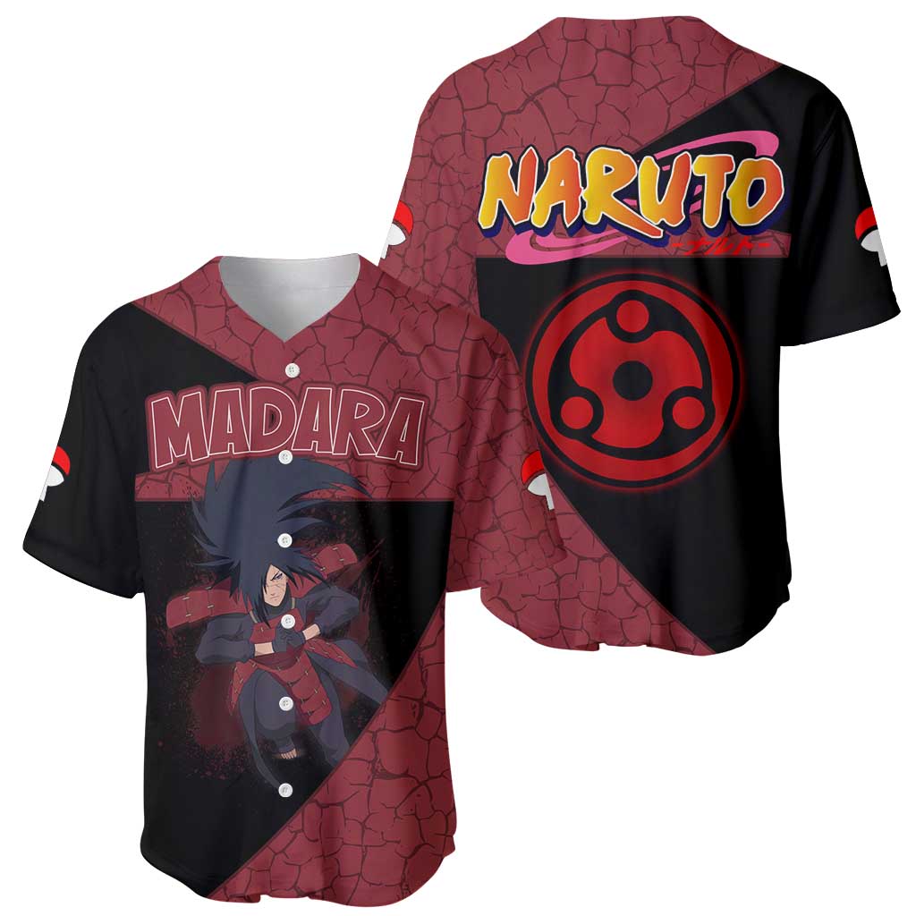 Madara Uchiha Naruto Baseball Jersey Madara Uchiha Naruto Baseball Jersey