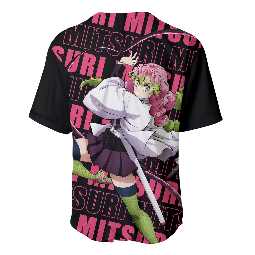Mitsuri Kanroji Demon Slayer Baseball Jersey_1 Mitsuri Kanroji Demon Slayer Baseball Jersey_1