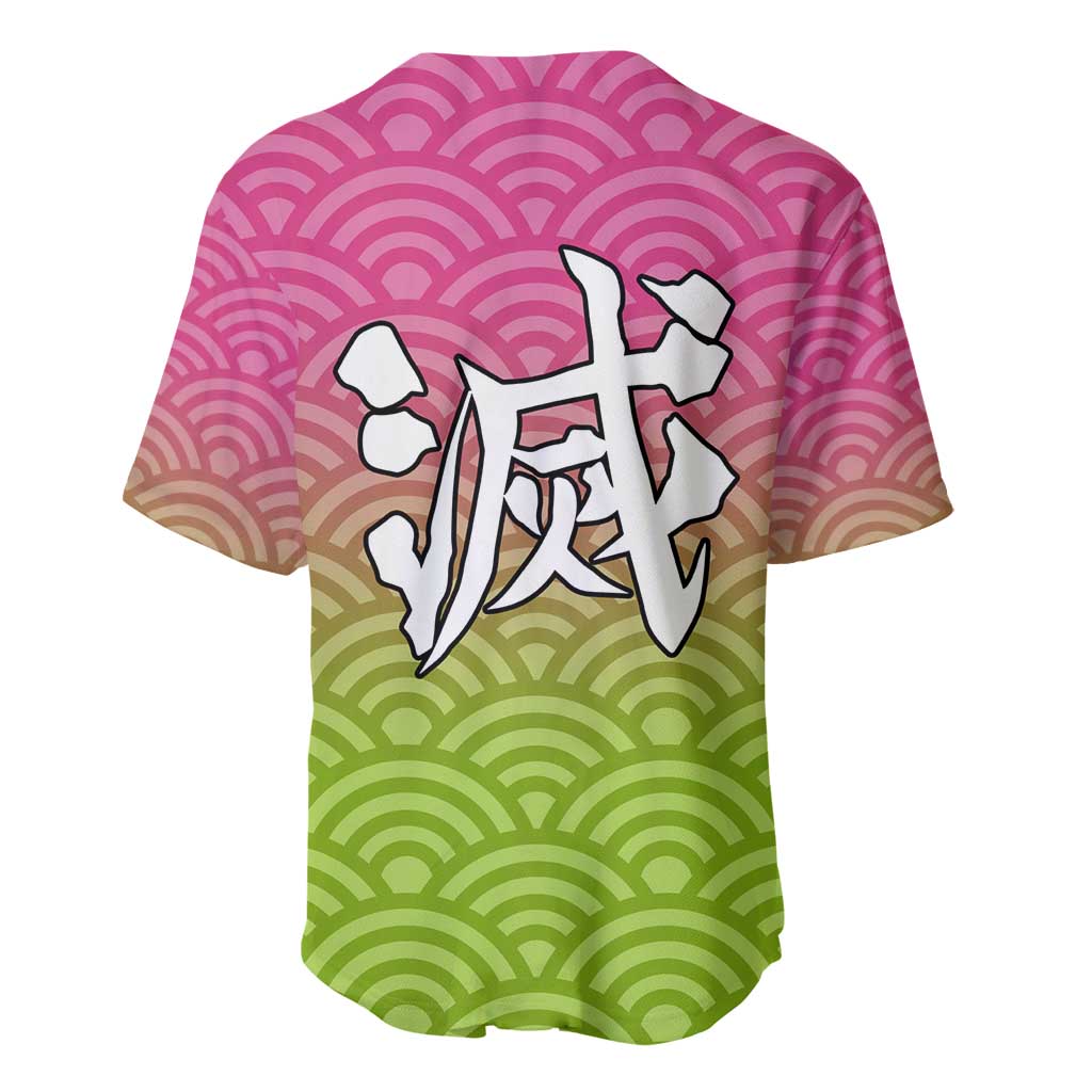 Mitsuri Kanroji Demon Slayer Baseball Jersey_3 Mitsuri Kanroji Demon Slayer Baseball Jersey_3