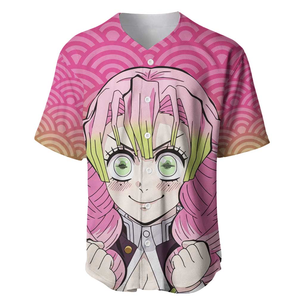 Mitsuri Kanroji Demon Slayer Baseball Jersey_3 Mitsuri Kanroji Demon Slayer Baseball Jersey_3