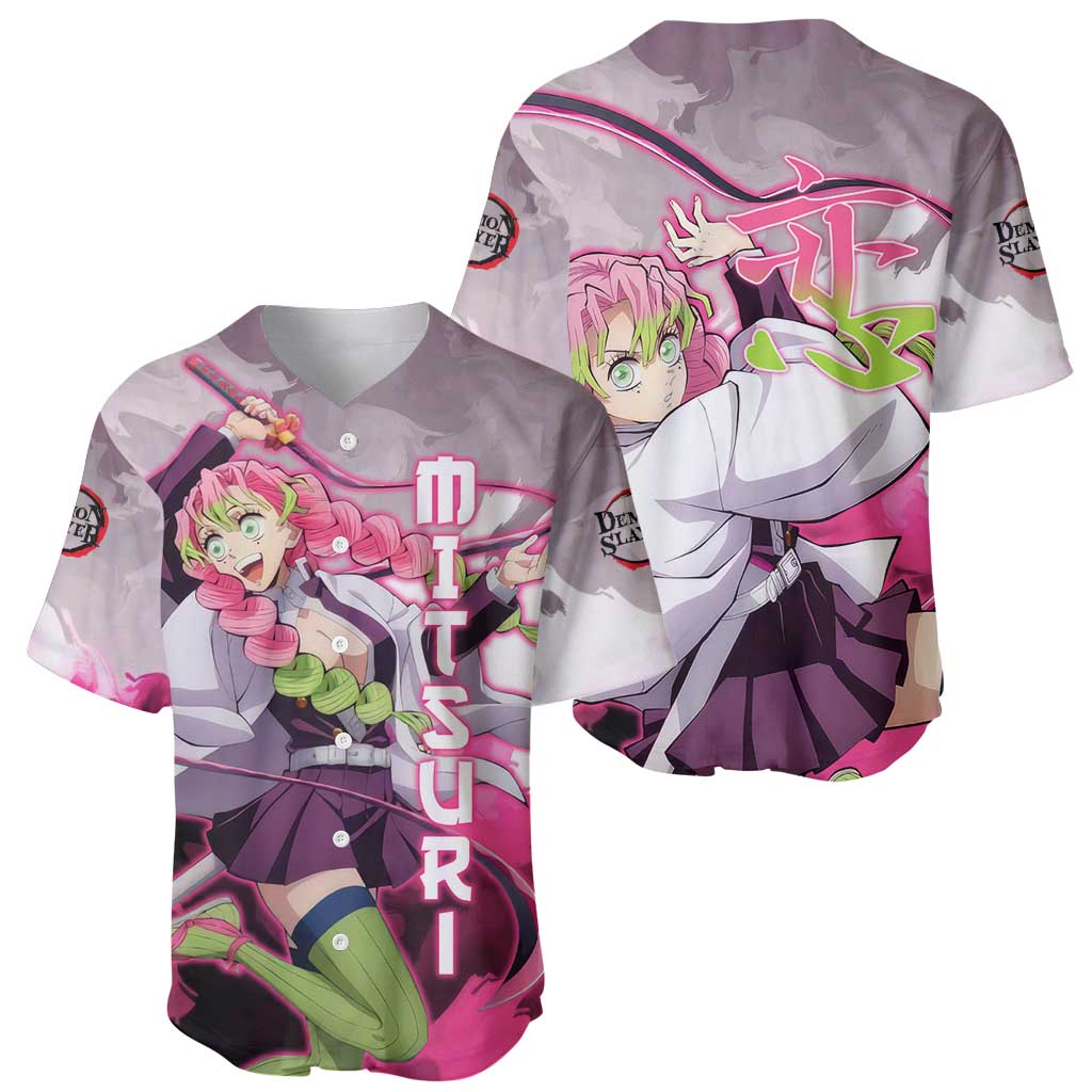 Mitsuri Kanroji Demon Slayer Baseball Jersey_4 Mitsuri Kanroji Demon Slayer Baseball Jersey_4