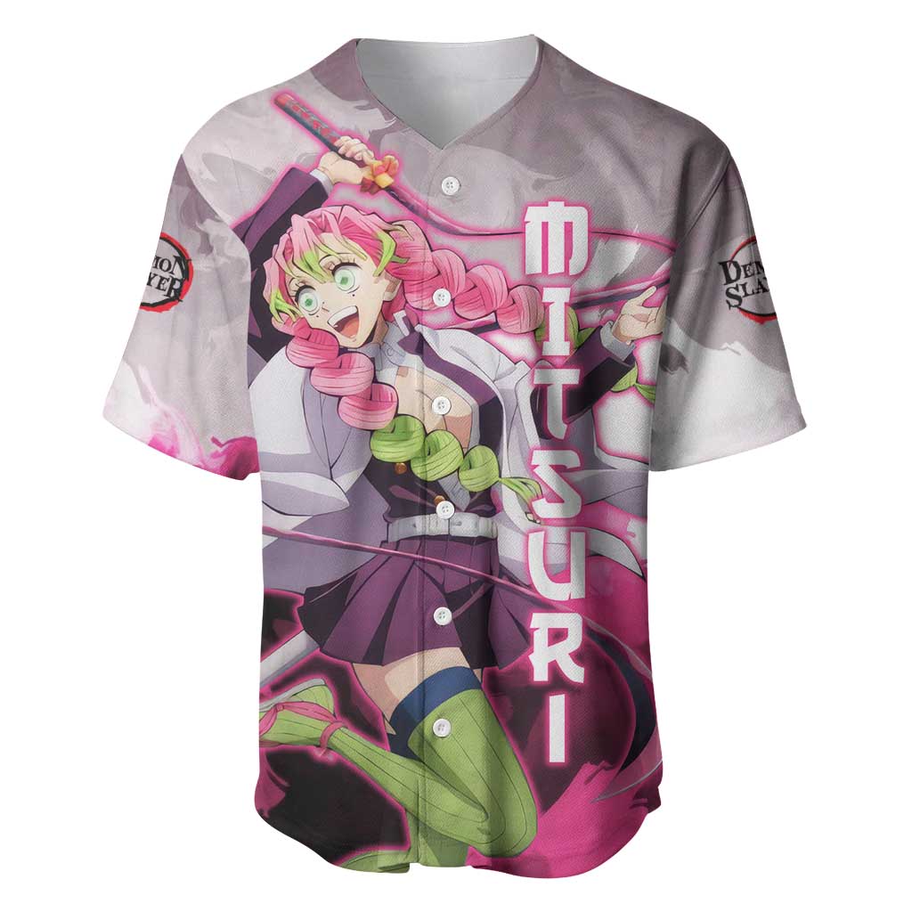 Mitsuri Kanroji Demon Slayer Baseball Jersey_4 Mitsuri Kanroji Demon Slayer Baseball Jersey_4