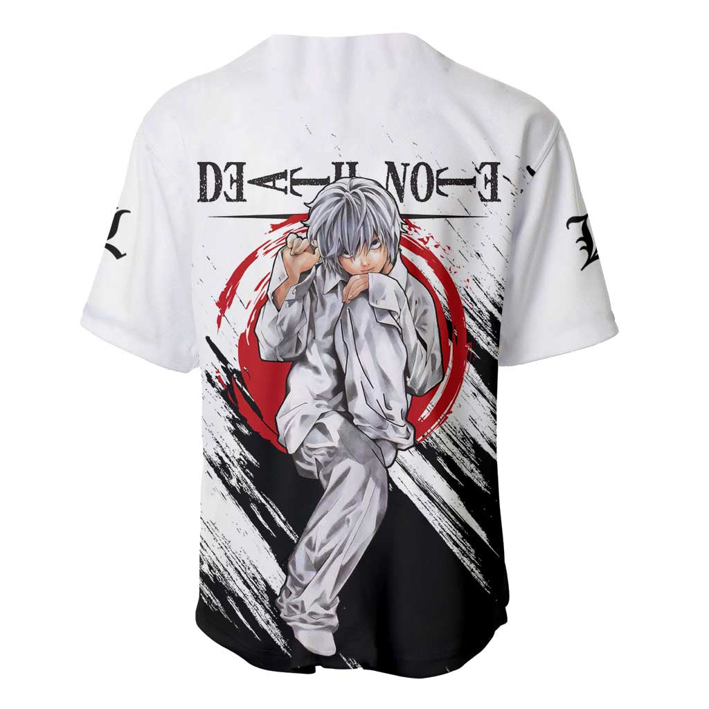 Nate River Death Note Baseball Jersey Nate River Death Note Baseball Jersey