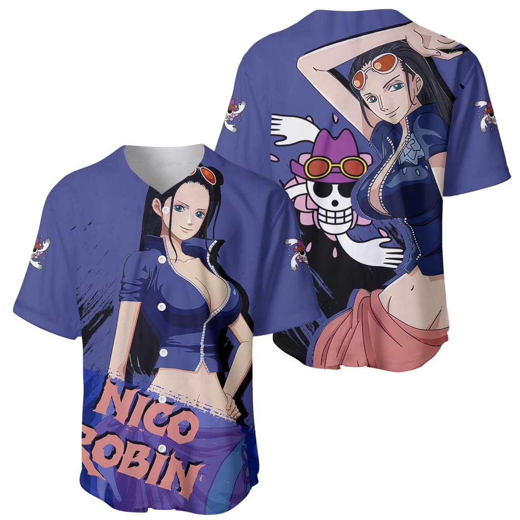 Nico Robin One Piece Baseball Jersey Nico Robin One Piece Baseball Jersey