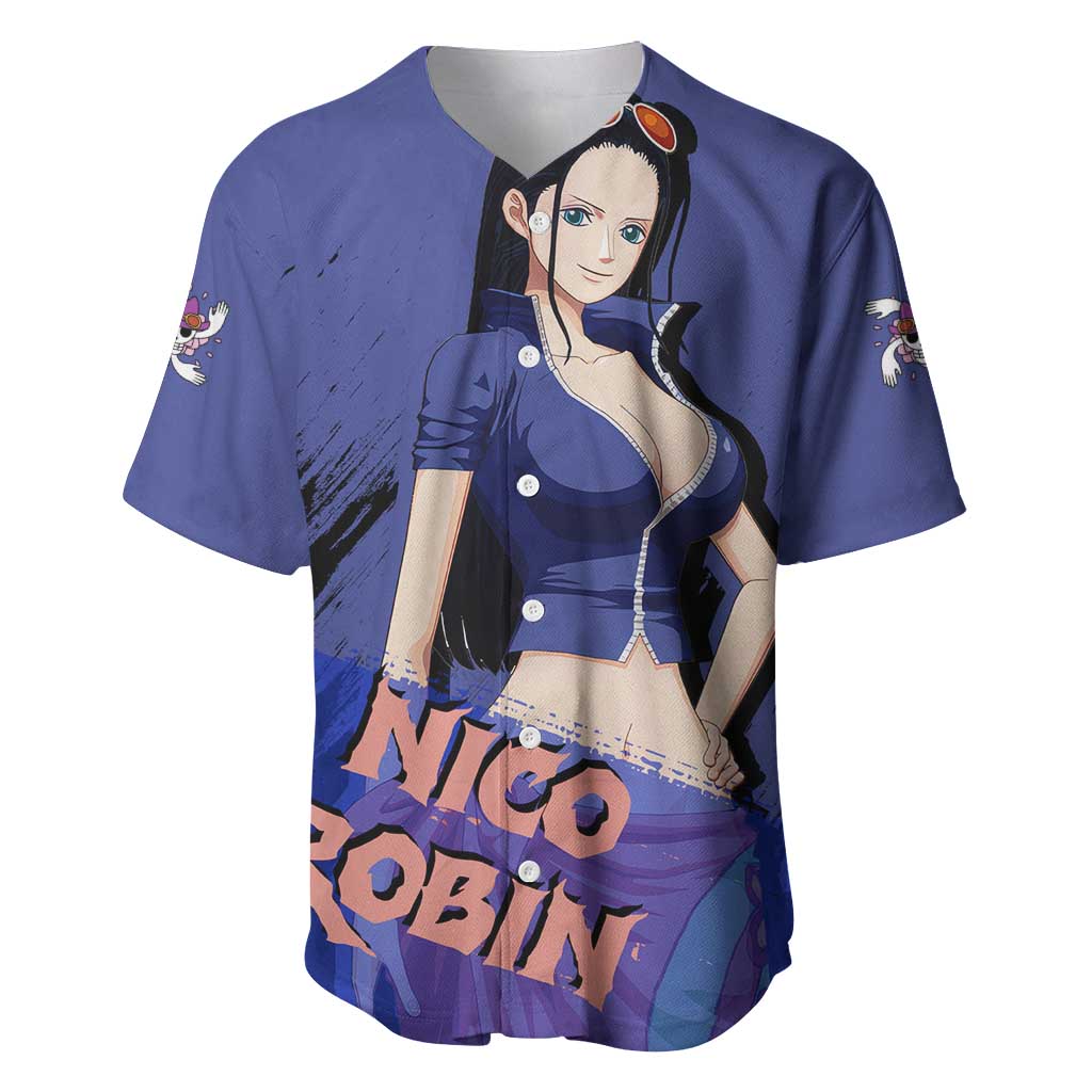 Nico Robin One Piece Baseball Jersey Nico Robin One Piece Baseball Jersey