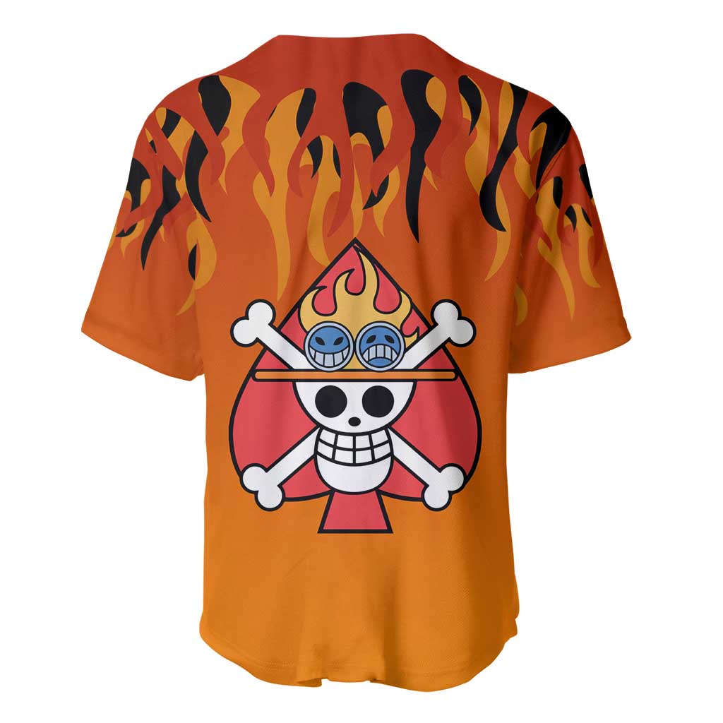 Portgas D Ace One Piece Baseball Jersey Portgas D Ace One Piece Baseball Jersey