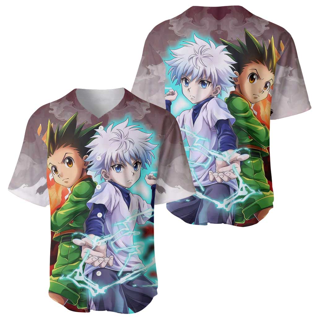 Power Duo Gon Killua Baseball Jersey Power Duo Gon Killua Baseball Jersey