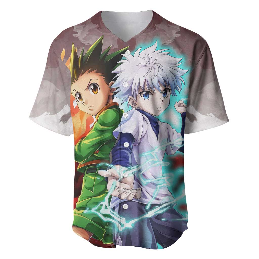 Power Duo Gon Killua Baseball Jersey Power Duo Gon Killua Baseball Jersey