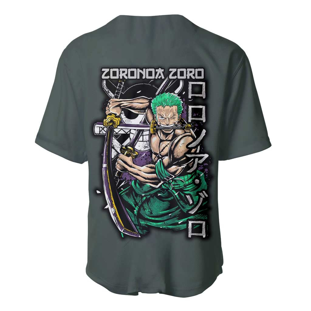 Roronoa Zoro V2 One Piece Baseball Jersey Roronoa Zoro V2 One Piece Baseball Jersey