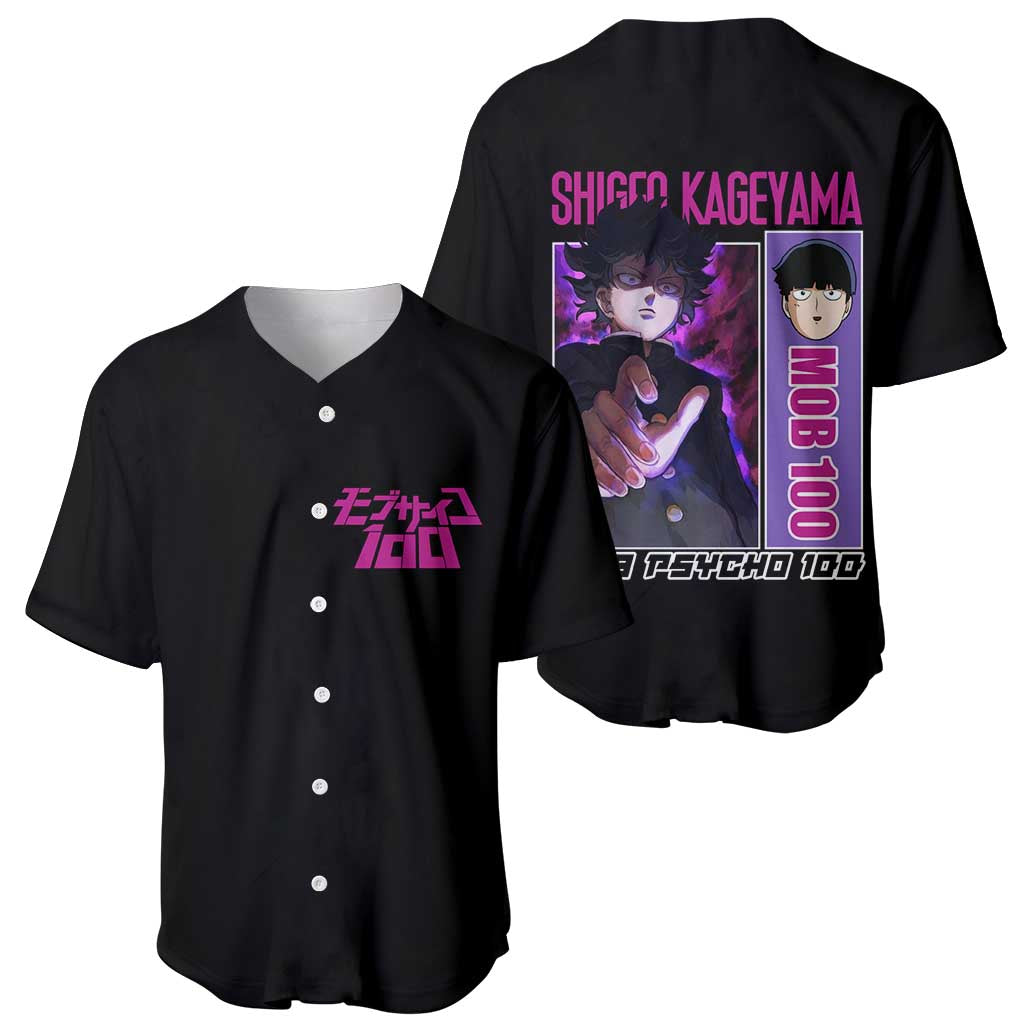 Shigeo Kageyama Mob Psycho 100 Baseball Jersey Shigeo Kageyama Mob Psycho 100 Baseball Jersey