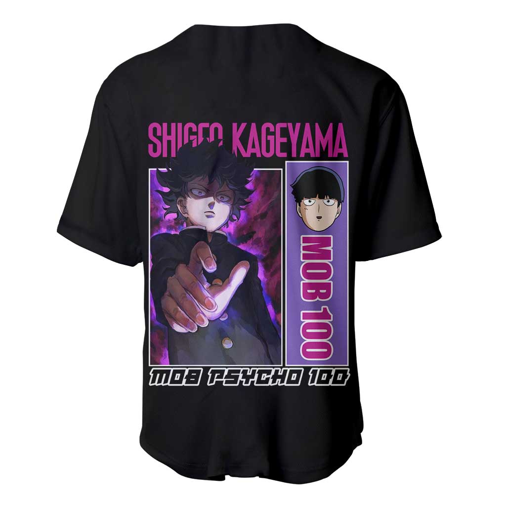 Shigeo Kageyama Mob Psycho 100 Baseball Jersey Shigeo Kageyama Mob Psycho 100 Baseball Jersey