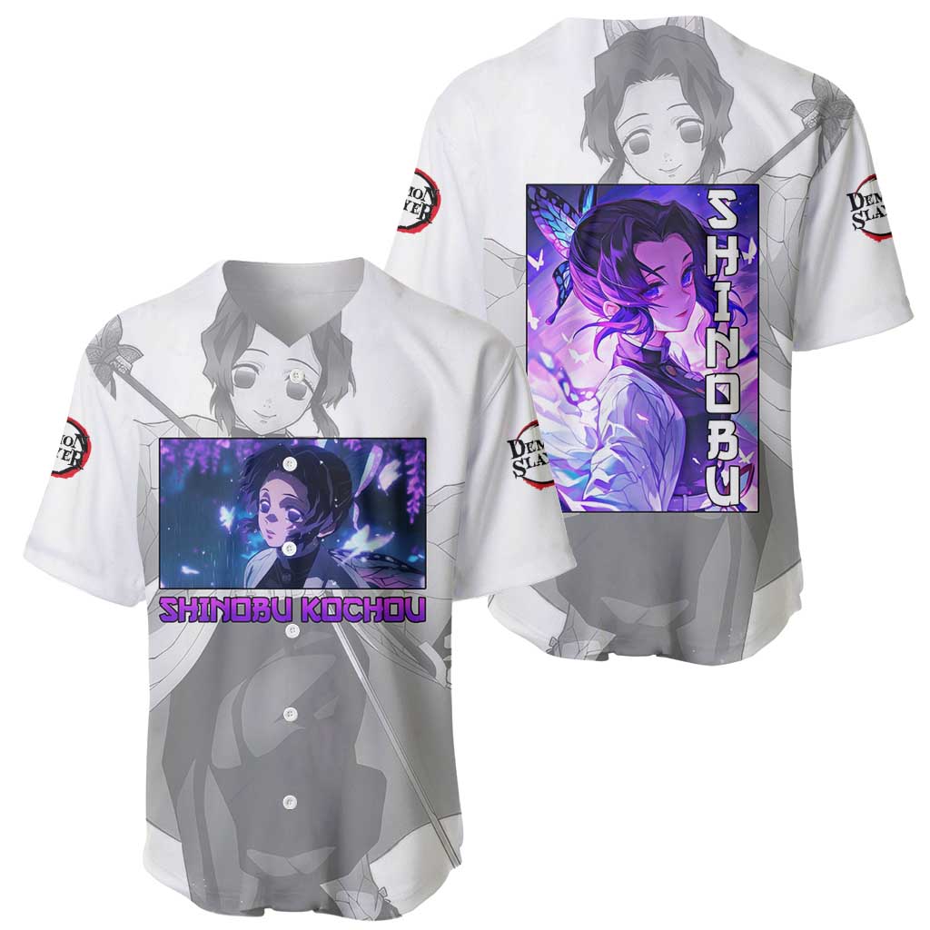 Shinobu Kochou Demon Slayer Baseball Jersey Shinobu Kochou Demon Slayer Baseball Jersey