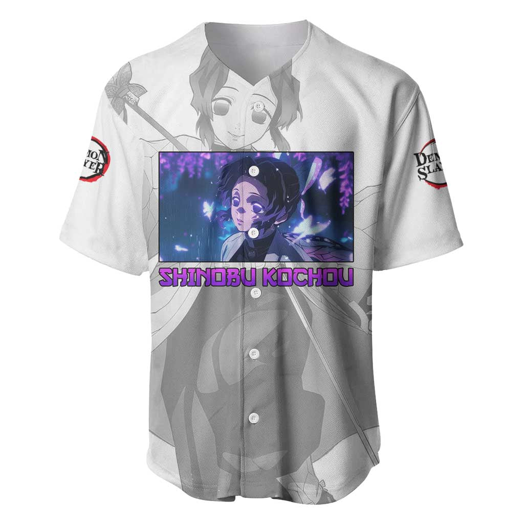 Shinobu Kochou Demon Slayer Baseball Jersey Shinobu Kochou Demon Slayer Baseball Jersey