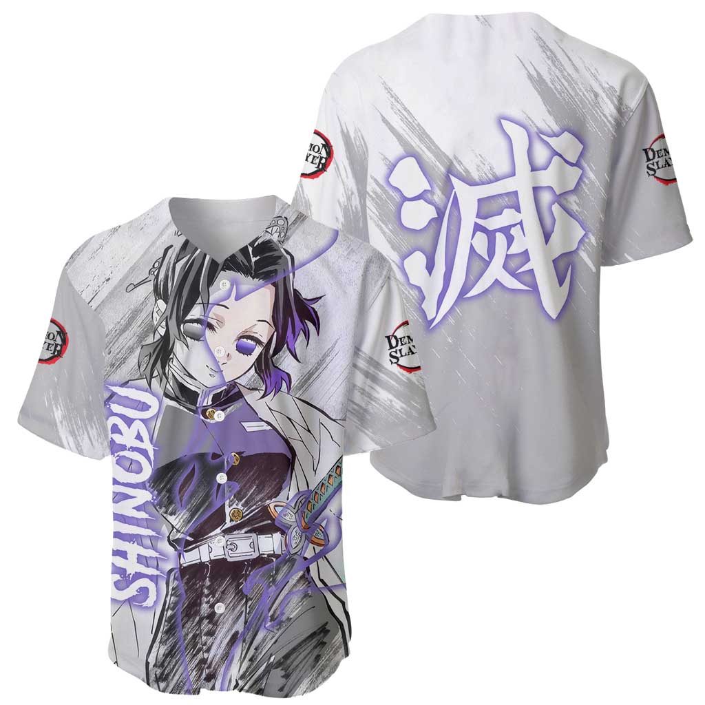 Shinobu Kochou Semon Slayer Baseball Jersey Shinobu Kochou Semon Slayer Baseball Jersey