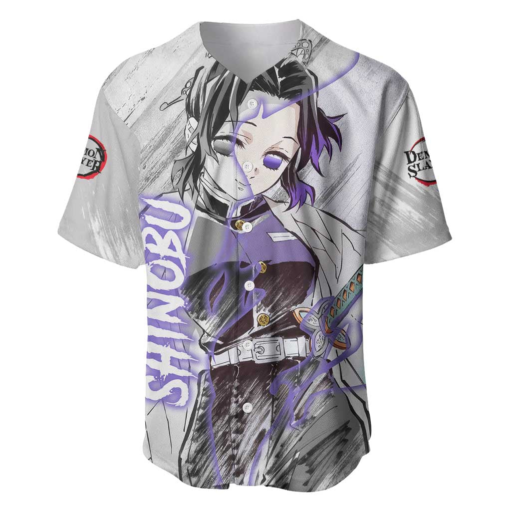 Shinobu Kochou Semon Slayer Baseball Jersey Shinobu Kochou Semon Slayer Baseball Jersey