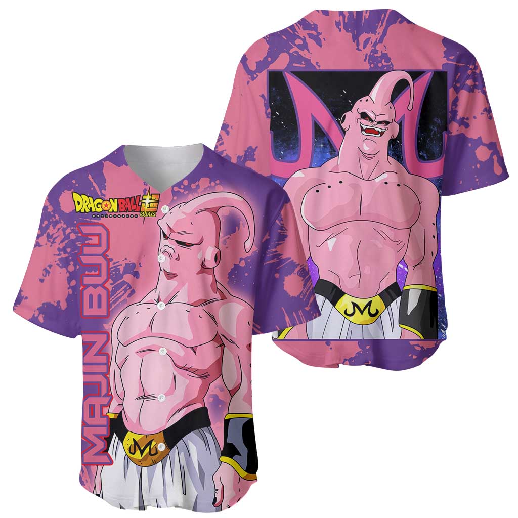 Skinny Majin Buu Dragon Ball Baseball Jersey Skinny Majin Buu Dragon Ball Baseball Jersey