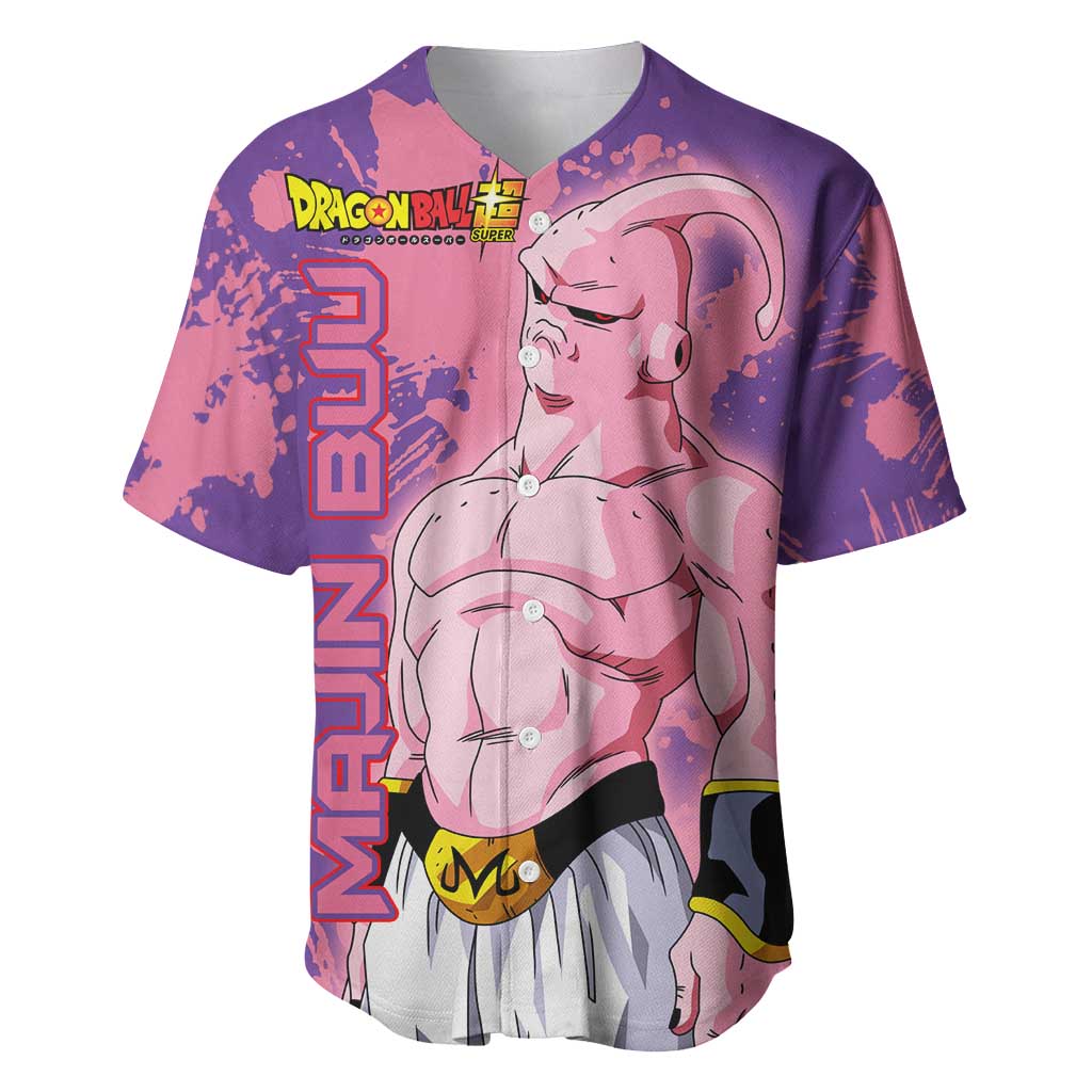 Skinny Majin Buu Dragon Ball Baseball Jersey Skinny Majin Buu Dragon Ball Baseball Jersey