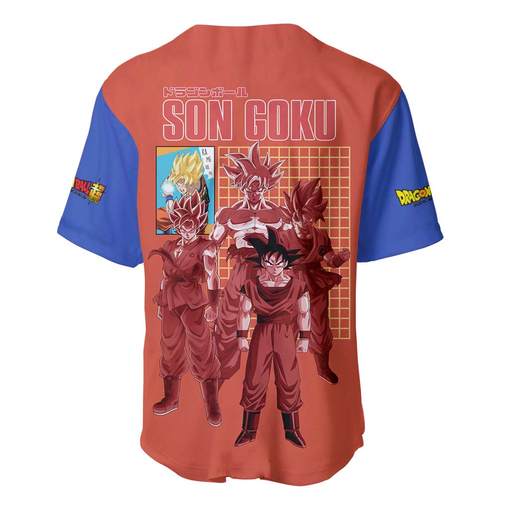 Son Goku Dragon Ball Z Baseball Jersey Son Goku Dragon Ball Z Baseball Jersey
