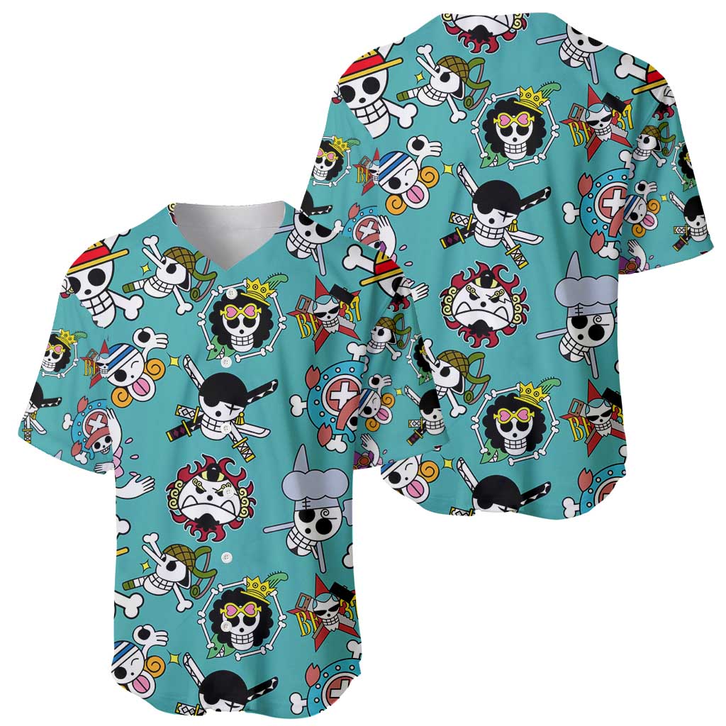 Strawhats Jolly Roger One Piece Baseball Jersey Strawhats Jolly Roger One Piece Baseball Jersey