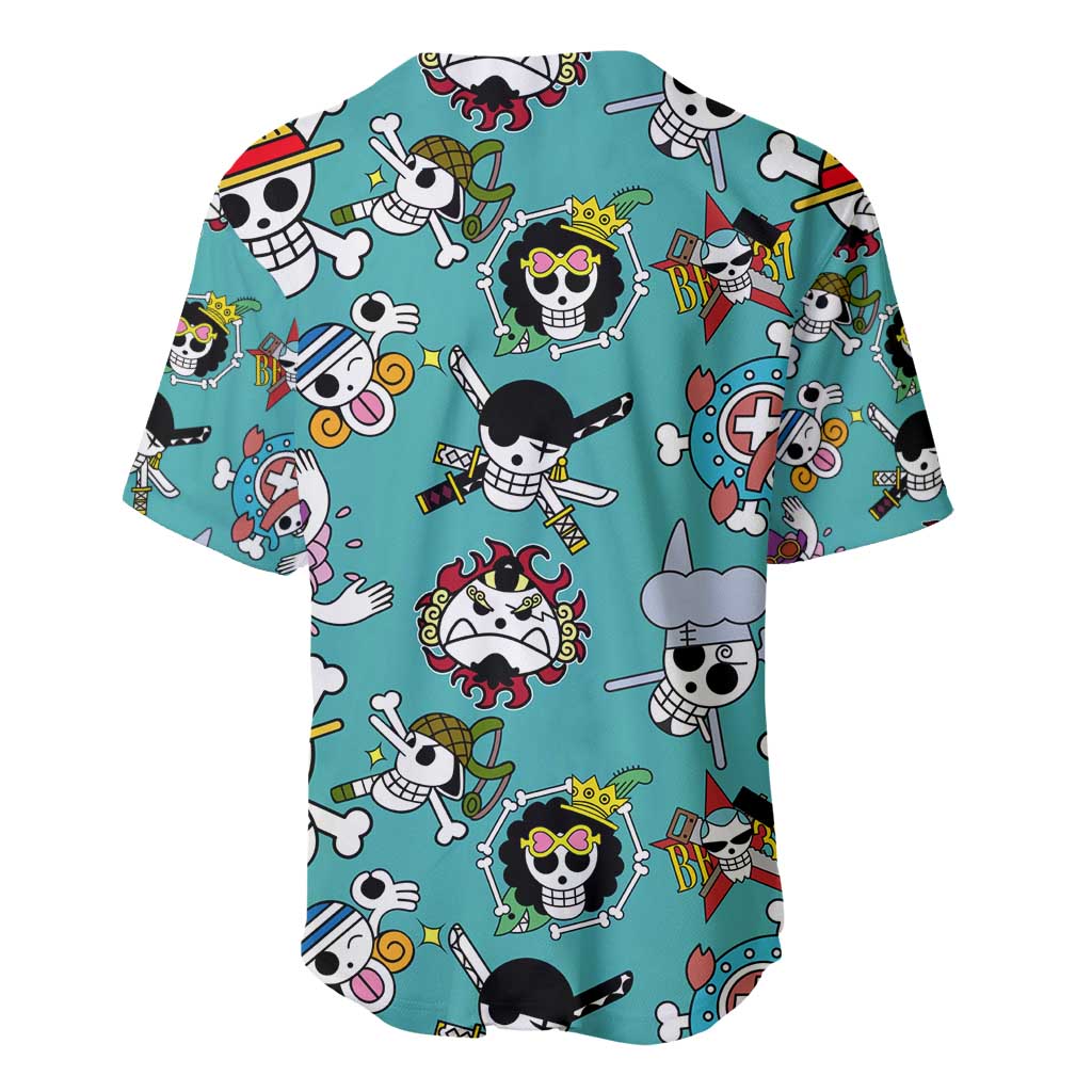 Strawhats Jolly Roger One Piece Baseball Jersey Strawhats Jolly Roger One Piece Baseball Jersey