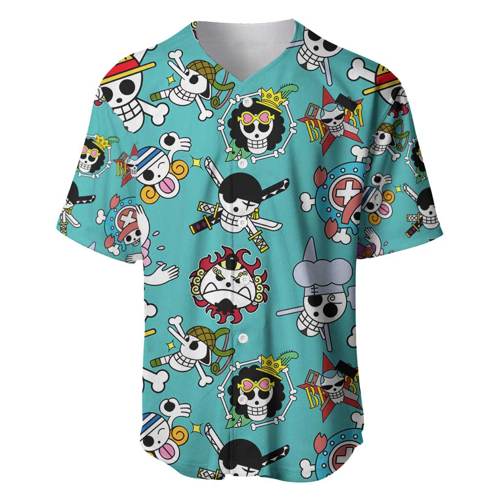 Strawhats Jolly Roger One Piece Baseball Jersey Strawhats Jolly Roger One Piece Baseball Jersey