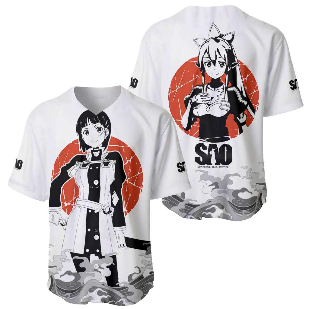 Suguha Kirigaya Sword Online Baseball Jersey Suguha Kirigaya Sword Online Baseball Jersey