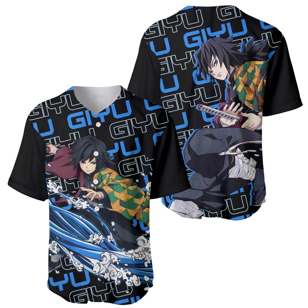 Tomioka Giyu Demon Slayer Baseball Jersey Tomioka Giyu Demon Slayer Baseball Jersey