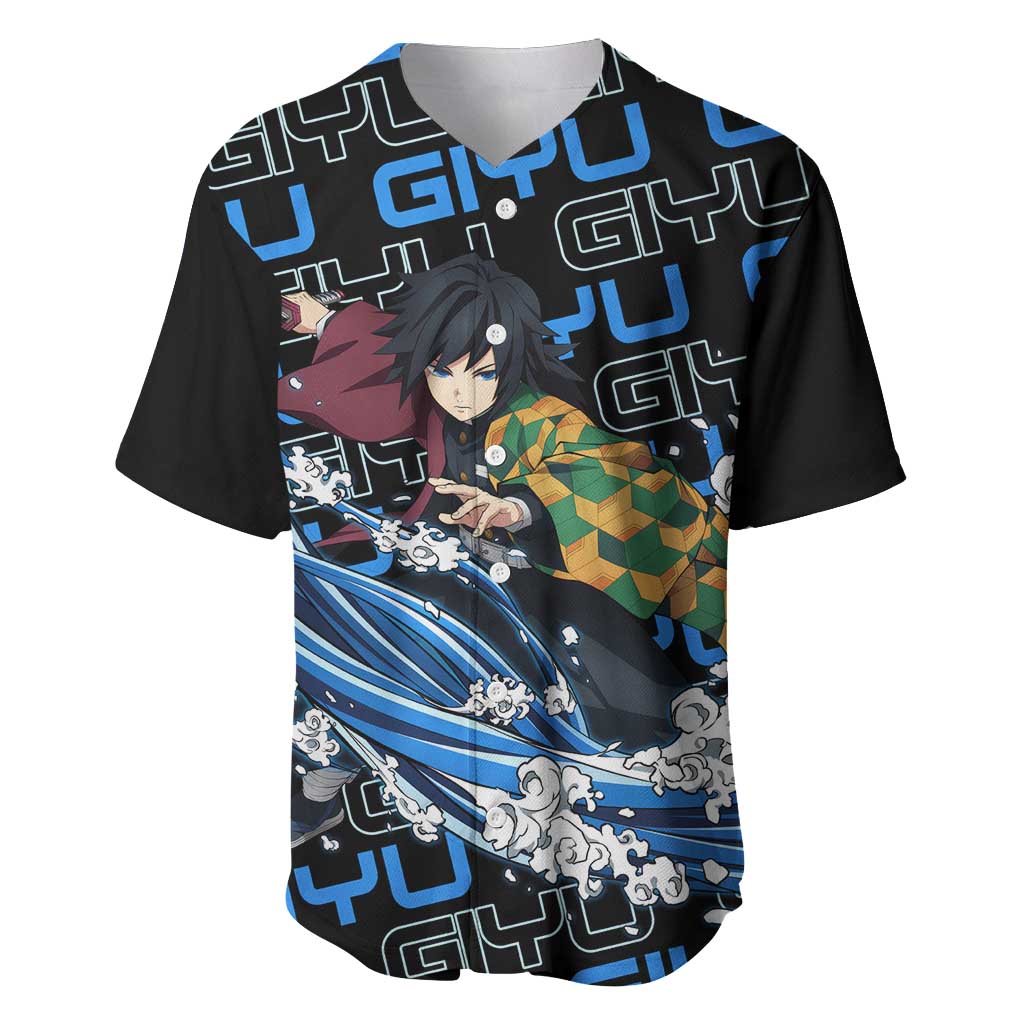 Tomioka Giyu Demon Slayer Baseball Jersey Tomioka Giyu Demon Slayer Baseball Jersey