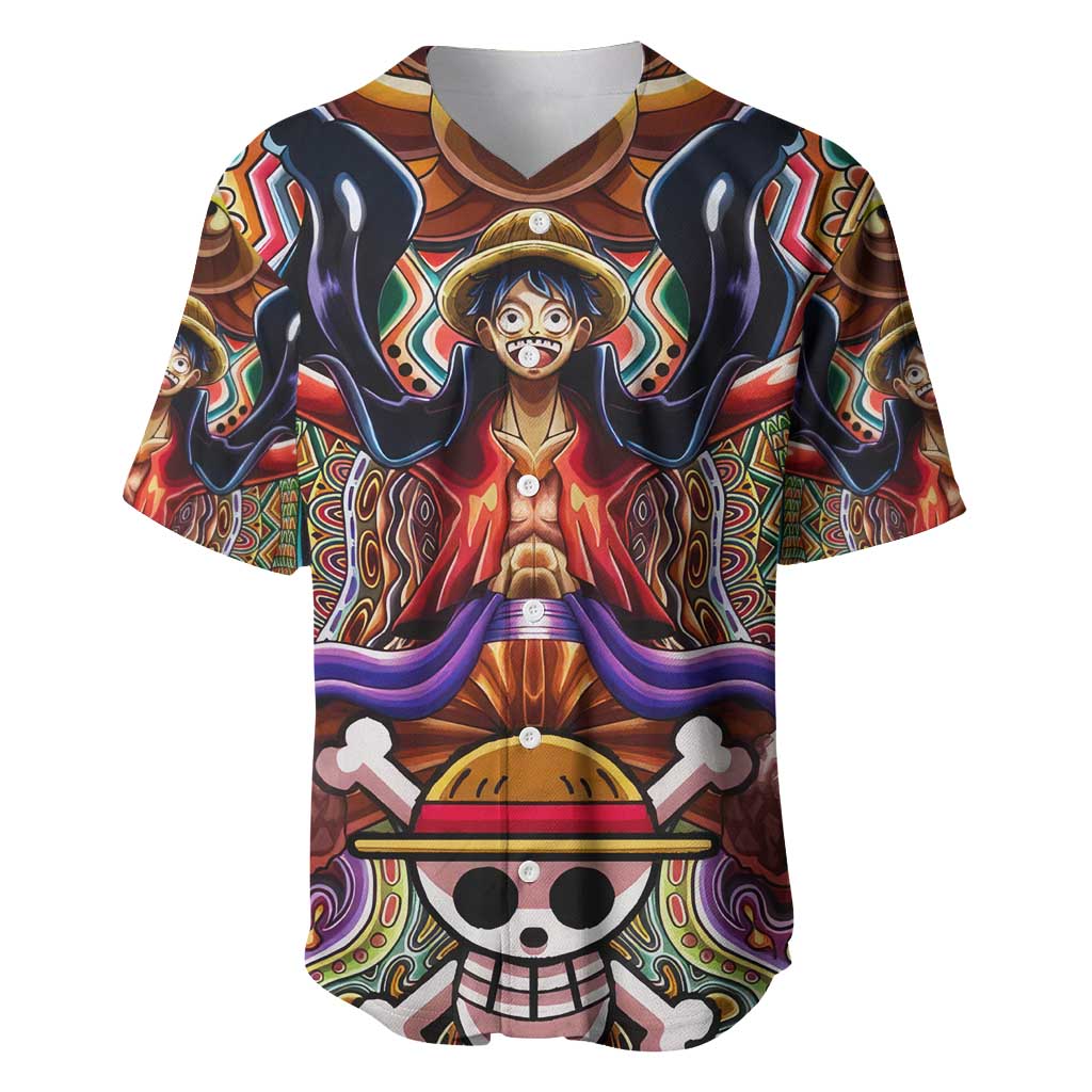 Trippy Monkey D Luffy One Baseball Jersey Trippy Monkey D Luffy One Baseball Jersey