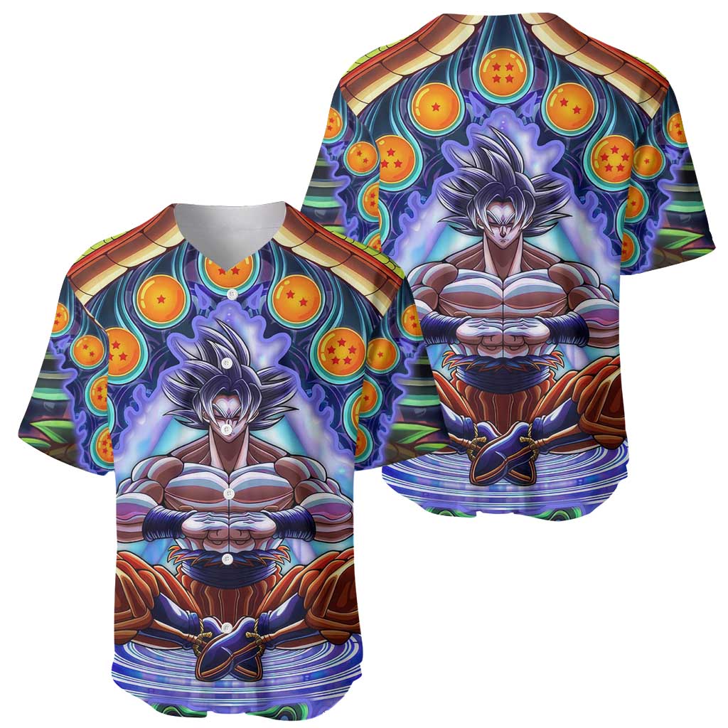 Trippy Ultra Instinct Goku Dragon Baseball Jersey Trippy Ultra Instinct Goku Dragon Baseball Jersey