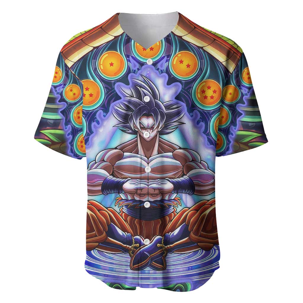 Trippy Ultra Instinct Goku Dragon Baseball Jersey Trippy Ultra Instinct Goku Dragon Baseball Jersey