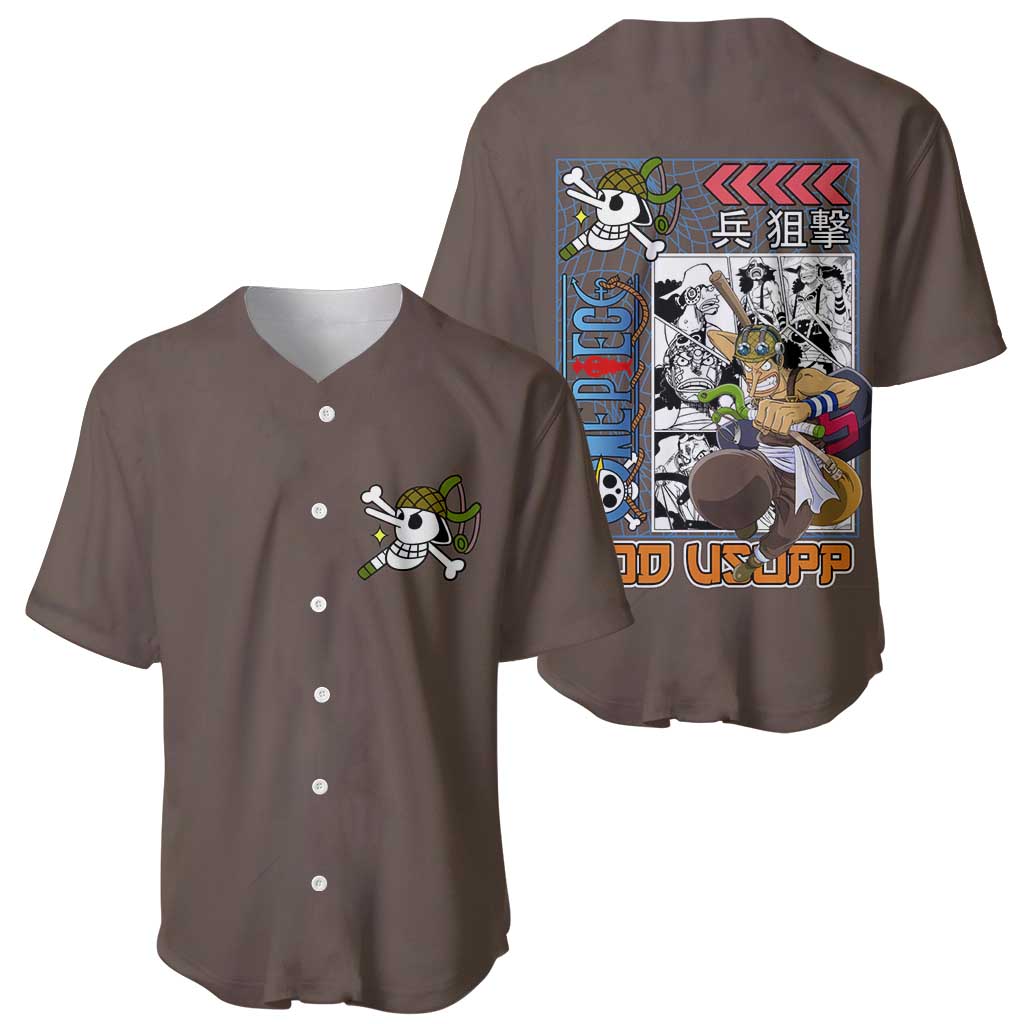 Usopp One Piece Baseball Jersey_1 Usopp One Piece Baseball Jersey_1