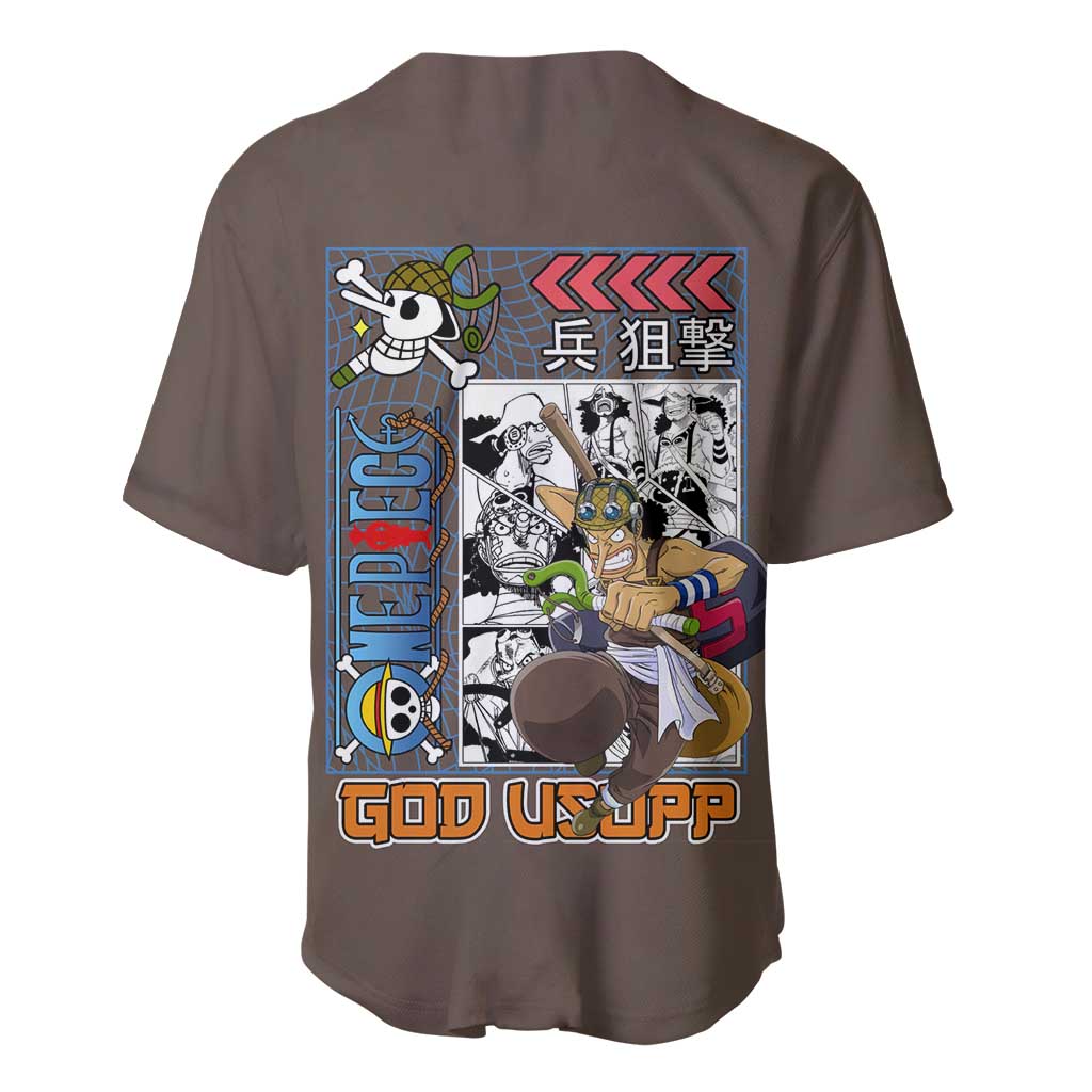 Usopp One Piece Baseball Jersey_1 Usopp One Piece Baseball Jersey_1