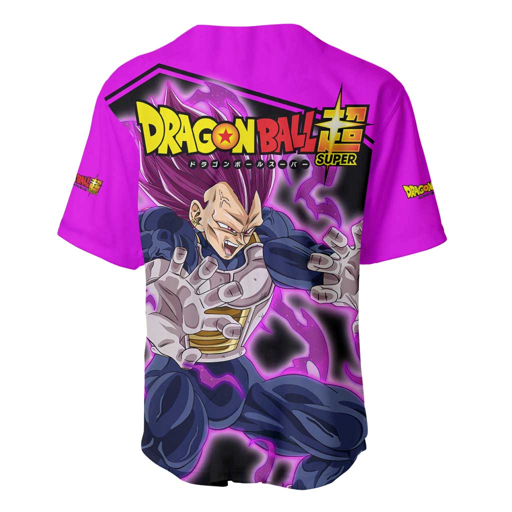 Vegeta Ultra Ego Dragon Ball Baseball Jersey Vegeta Ultra Ego Dragon Ball Baseball Jersey
