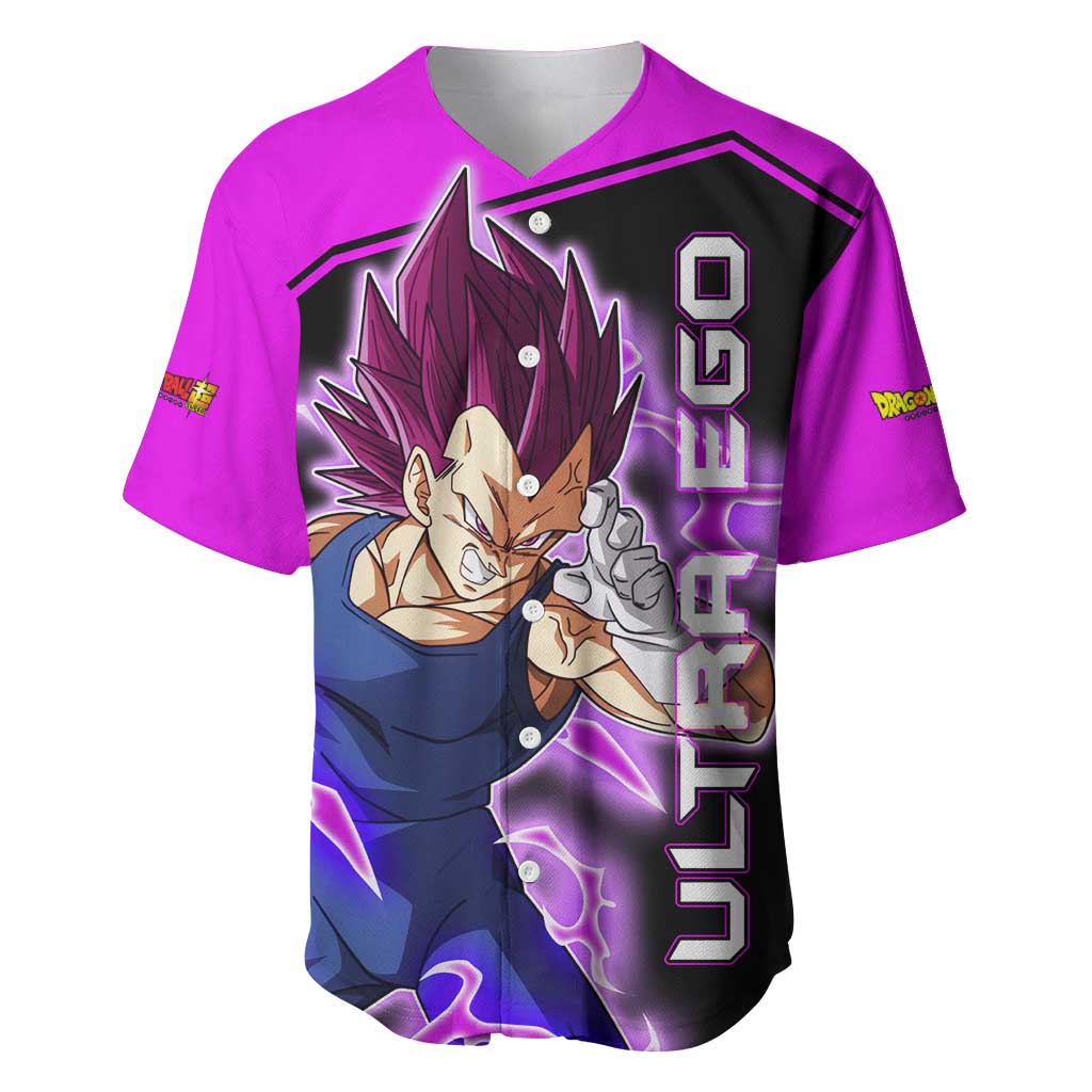 Vegeta Ultra Ego Dragon Ball Baseball Jersey Vegeta Ultra Ego Dragon Ball Baseball Jersey