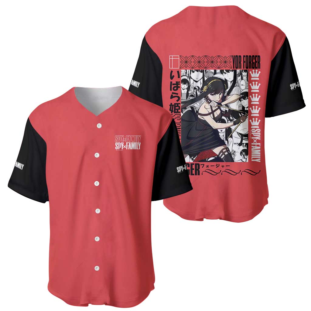 Yor Forger Spy X Family Baseball Jersey Yor Forger Spy X Family Baseball Jersey