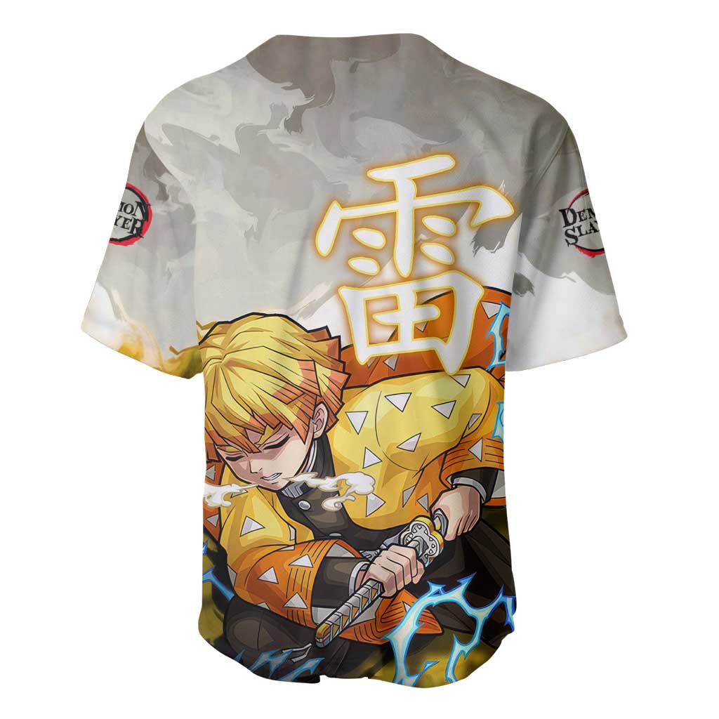 Zenitsu Agatsuma Demon Slayer Baseball Jersey_2 Zenitsu Agatsuma Demon Slayer Baseball Jersey_2
